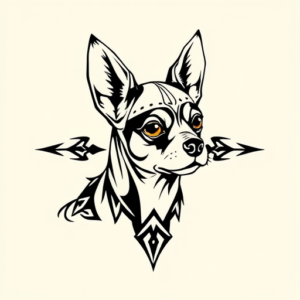 Norse Chihuahua Tattoo