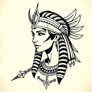 Norse Cleopatra Tattoo