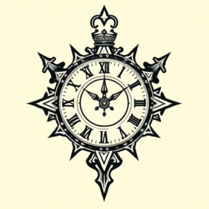 Norse Clock Tattoo