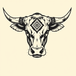 Norse Cow Tattoo