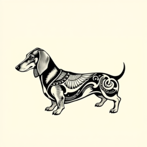 Norse Dachshund Tattoo