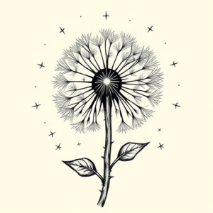 Norse Dandelion Tattoo
