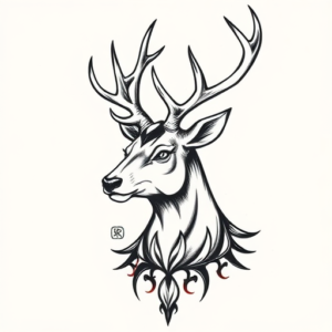 Norse Deer Tattoo