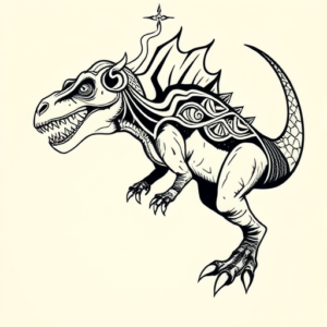 Norse Dinosaur Tattoo