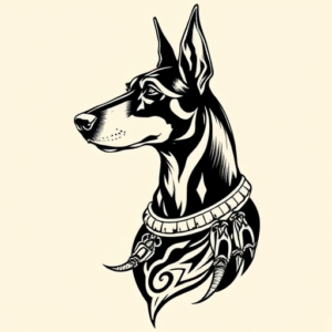 Norse Doberman Tattoo
