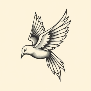 Norse Dove Tattoo