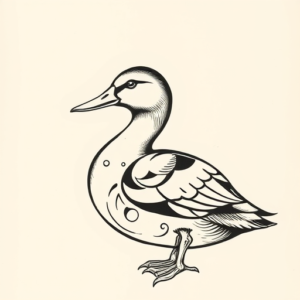 Norse Duck Tattoo