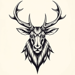 Norse Elk Tattoo