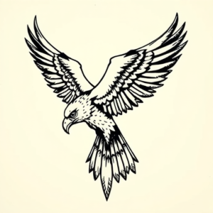 Norse Falcon Tattoo