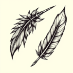 Norse Feather Tattoo