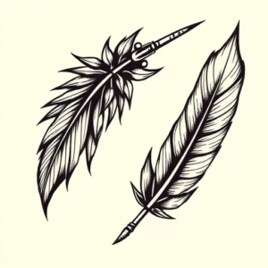 Norse Feather Tattoo