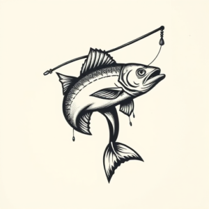 Norse Fishing Tattoo