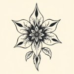 Norse Flower Tattoo
