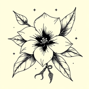 Norse Gardenia Tattoo