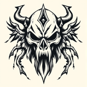 Norse Ghostface Tattoo