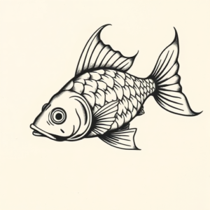 Norse Goldfish Tattoo