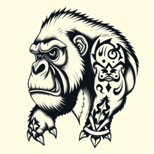 Norse Gorilla Tattoo