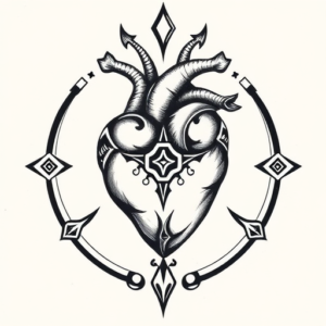 Norse Heart Tattoo