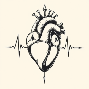 Norse Heartbeat Tattoo