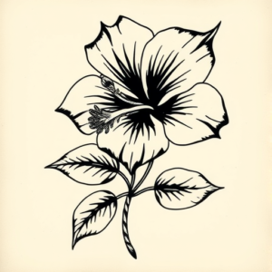 Norse Hibiscus Tattoo