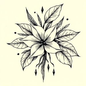 Norse Honeysuckle Tattoo