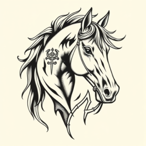 Norse Horse Tattoo
