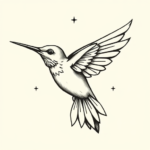 Norse Hummingbird Tattoo