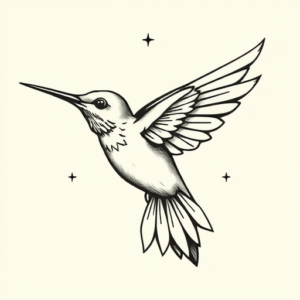 Norse Hummingbird Tattoo