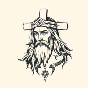 Norse Jesus Tattoo