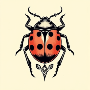 Norse Ladybug Tattoo