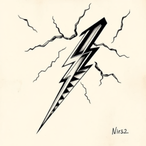 Norse Lightning Tattoo