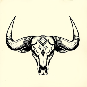 Norse Longhorn Tattoo