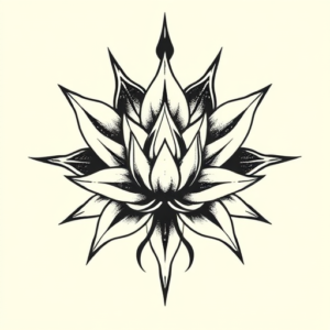Norse Lotus Tattoo