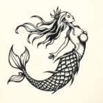 Norse Mermaid Tattoo