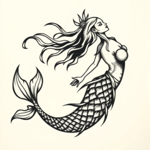 Norse Mermaid Tattoo