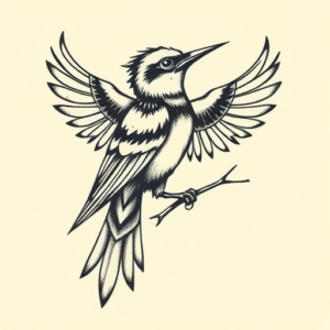 Norse Mockingbird Tattoo