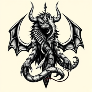 Norse Monstera Tattoo