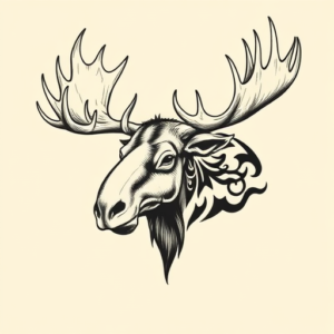 Norse Moose Tattoo