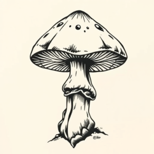 Norse Mushroom Tattoo