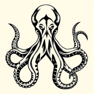 Norse Octopus Tattoo