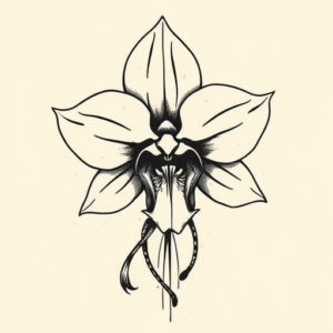 Norse Orchid Tattoo