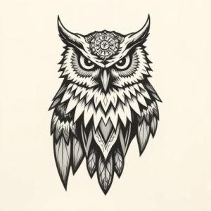 Norse Owl Tattoo