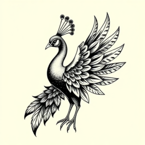 Norse Peacock Tattoo