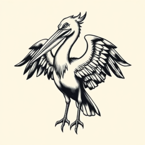 Norse Pelican Tattoo