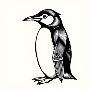 Norse Penguin Tattoo