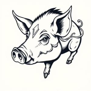 Norse Pig Tattoo