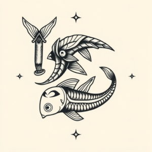 Norse Pisces Tattoo