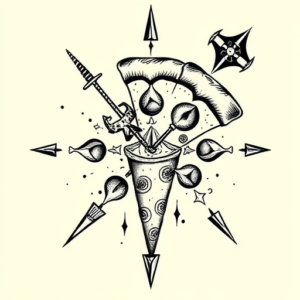 Norse Pizza Tattoo