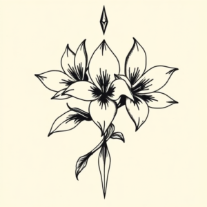 Norse Plumeria Tattoo