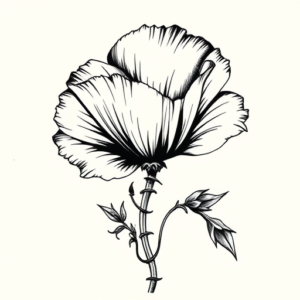 Norse Poppy Tattoo